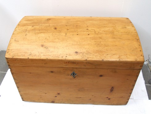 antike Truhe Naturholz