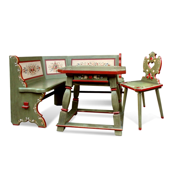 Eckbank bemalt Tisch