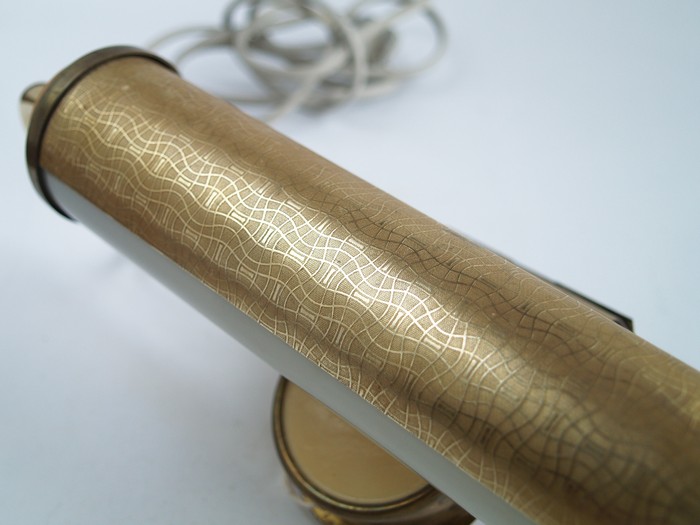 Lampe antik Messing Glas