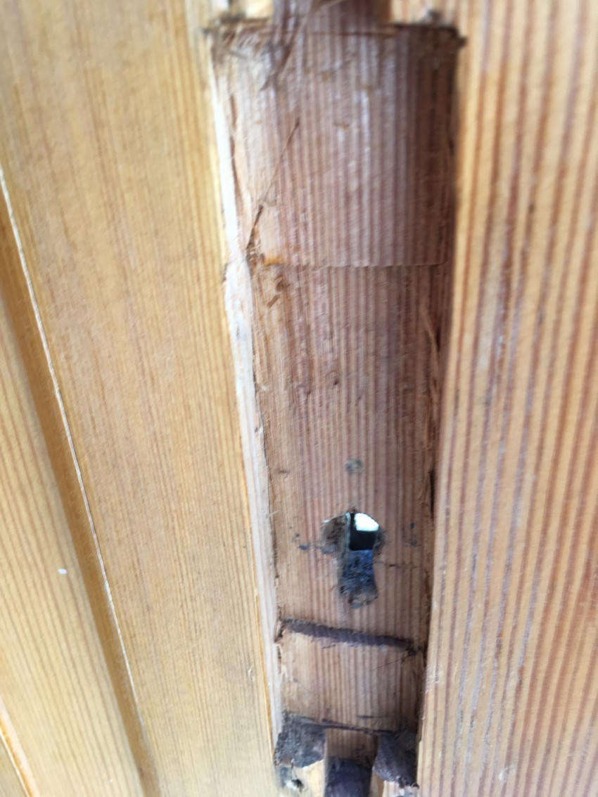 Dielenschrank Garderobe antik Vintage Creme Shabby Chic Jugendstil