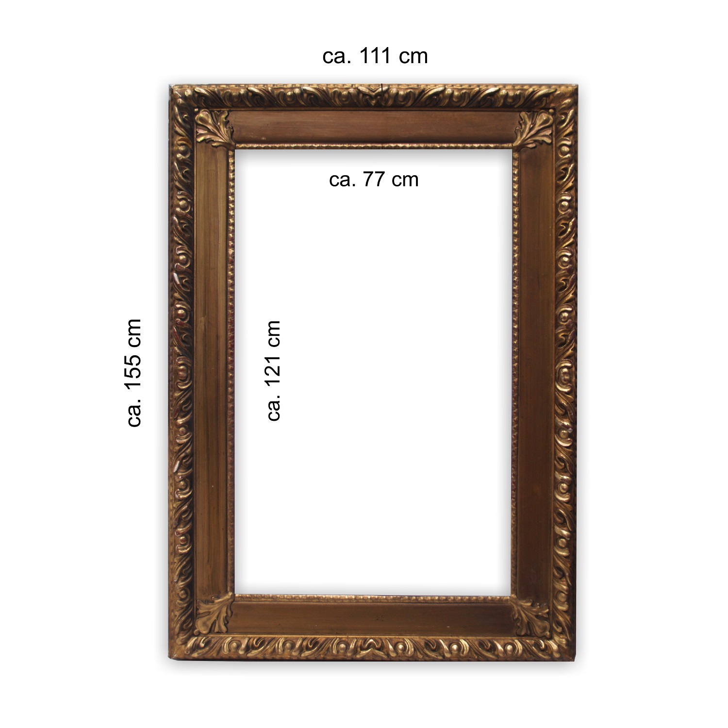 antiker holzrahmen vergoldet barock antiker Spiegelrahmen Gemälderahmen