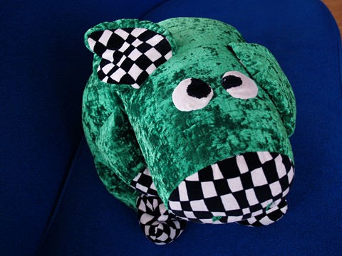 Bretz Schwein grün Polster für Sofa Kissen