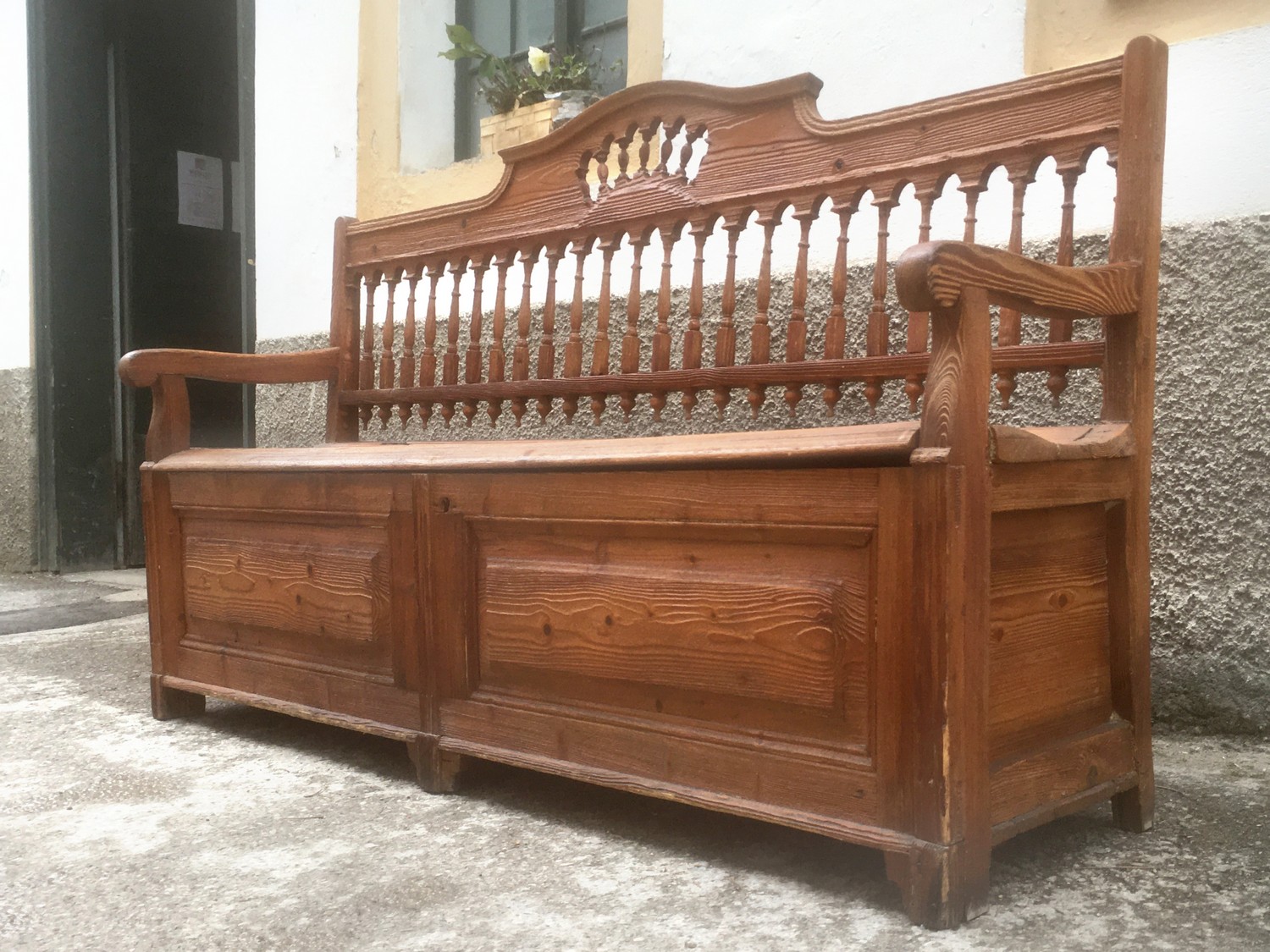 Küchensitzbank antik Truhenbank Truhensitzbank Landhausstil Küchenbank