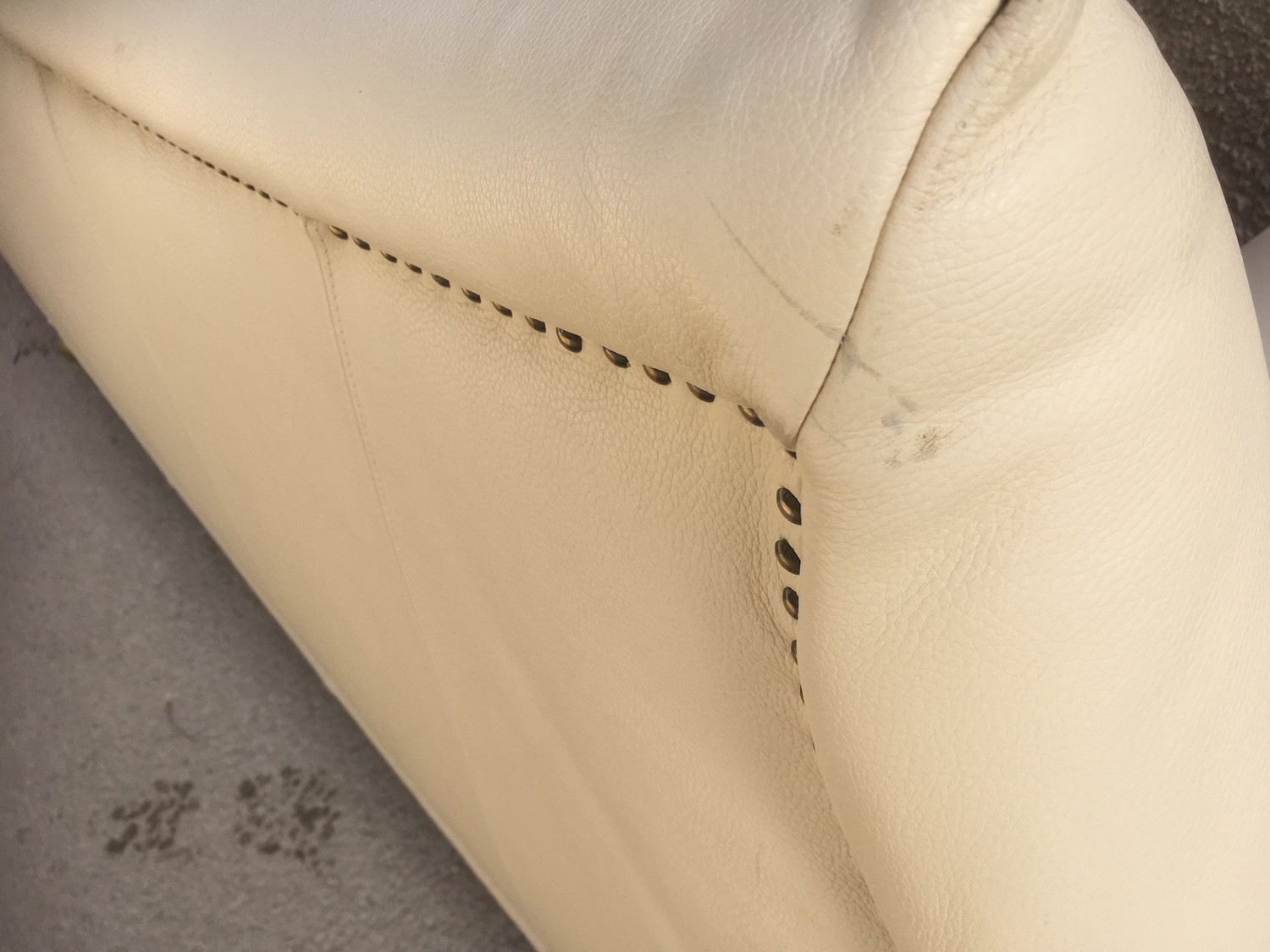 Bretz Sofa creme beige Leder gebraucht Gaudi Ledersofa Barock