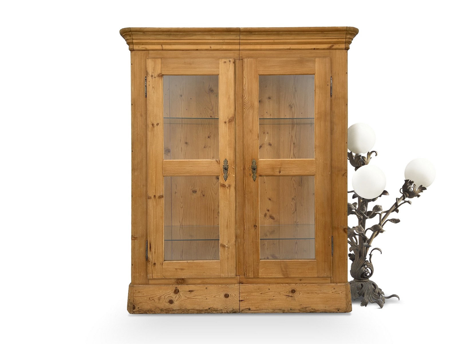 Bauernschrank Antiker Geschirrschrank Landhaus Vitrine Bauernschrank Antiker Geschirrschrank Landhaus Vitrine