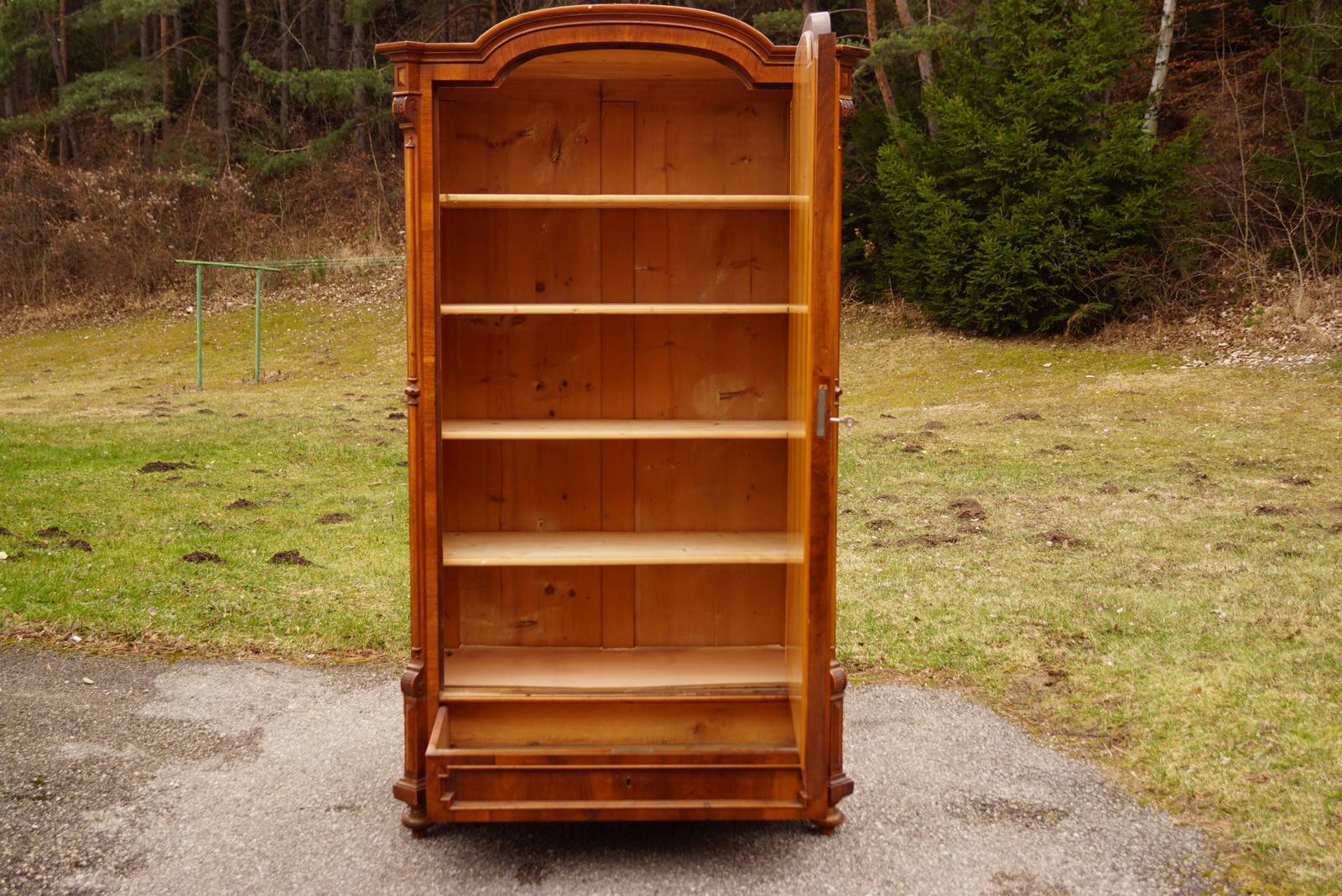 Schrank Kasten antik Spiegelschrank Historismus Garderobenschrank