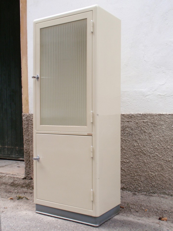 Vintage Küchenschrank Original Retro Möbel Arztschrank Mertall Möbel Vintage Küchenschrank creme REtro