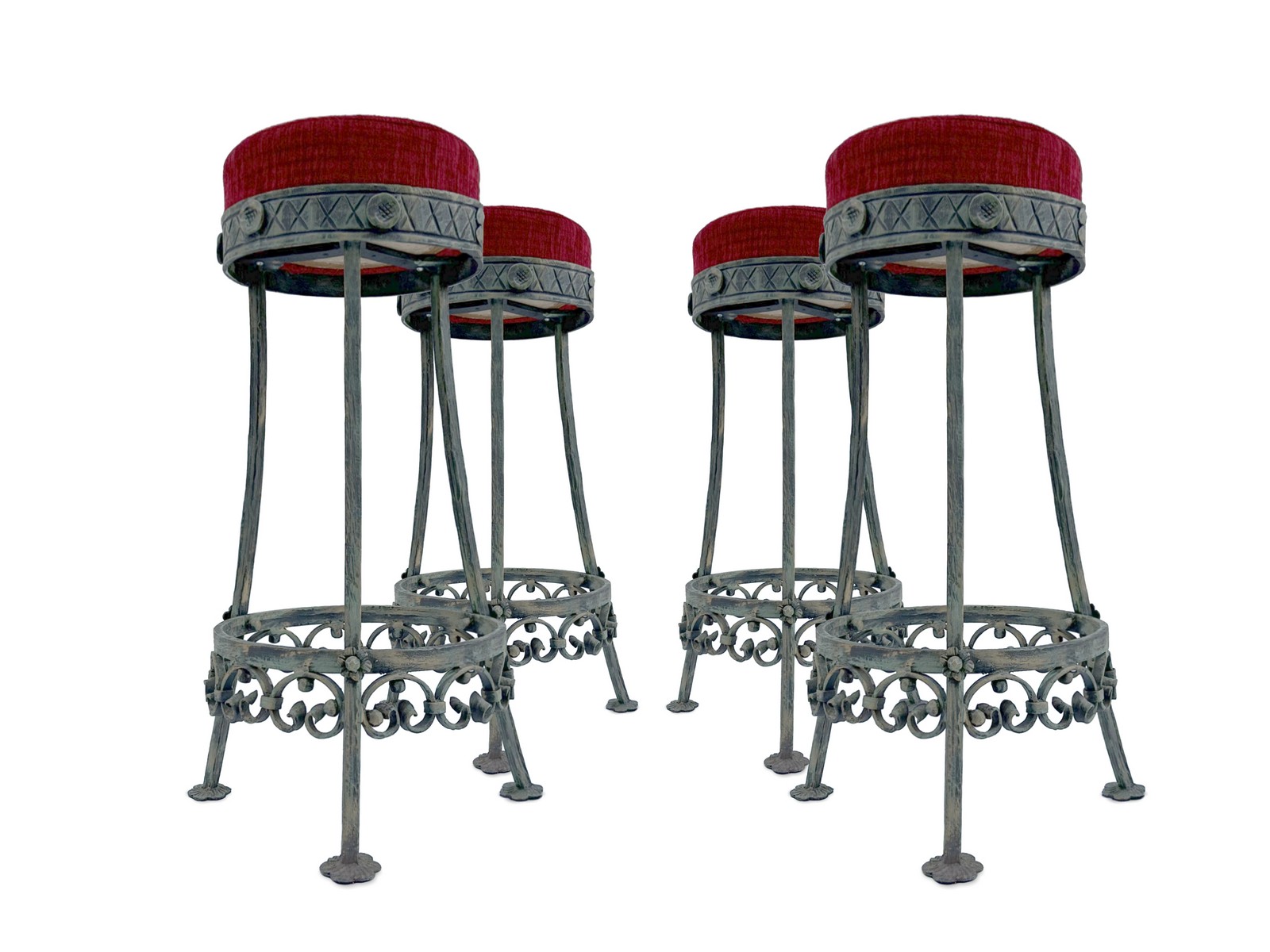 Schwere Barhocker Schmiedeeisen elegantes Design