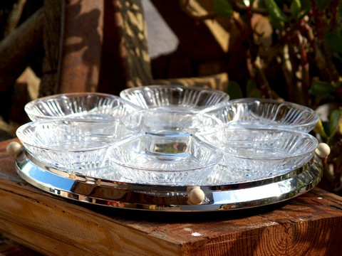 Partyplatte Vintage silber