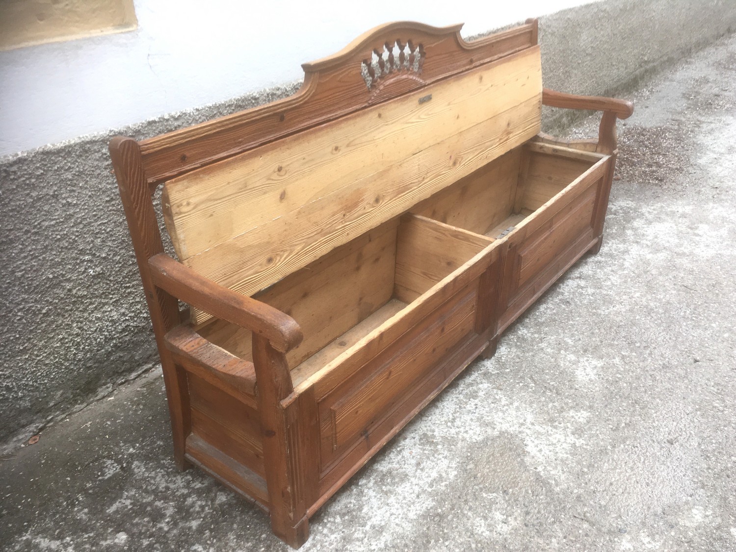 Küchensitzbank antik Truhenbank Truhensitzbank Landhausstil Küchenbank