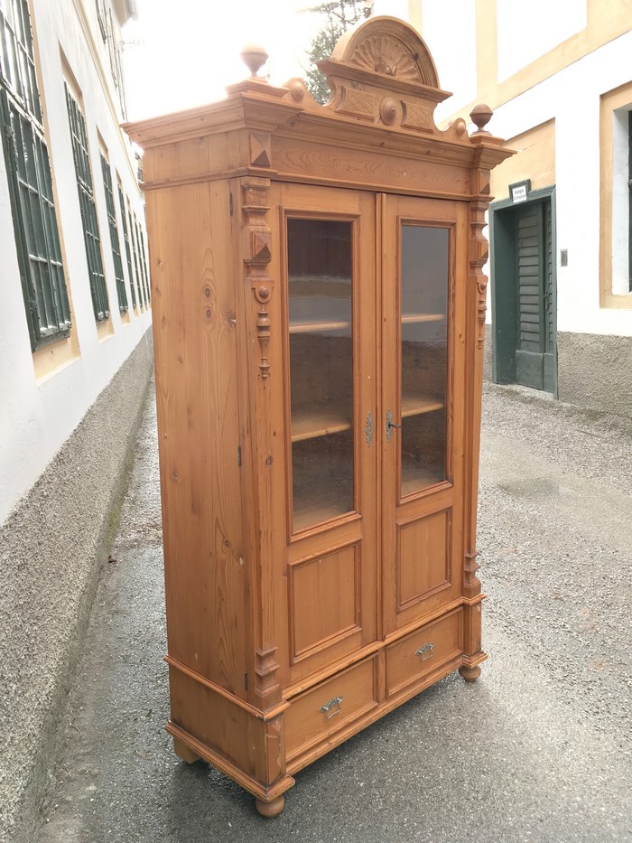 Schrank Vitrine Landhaus