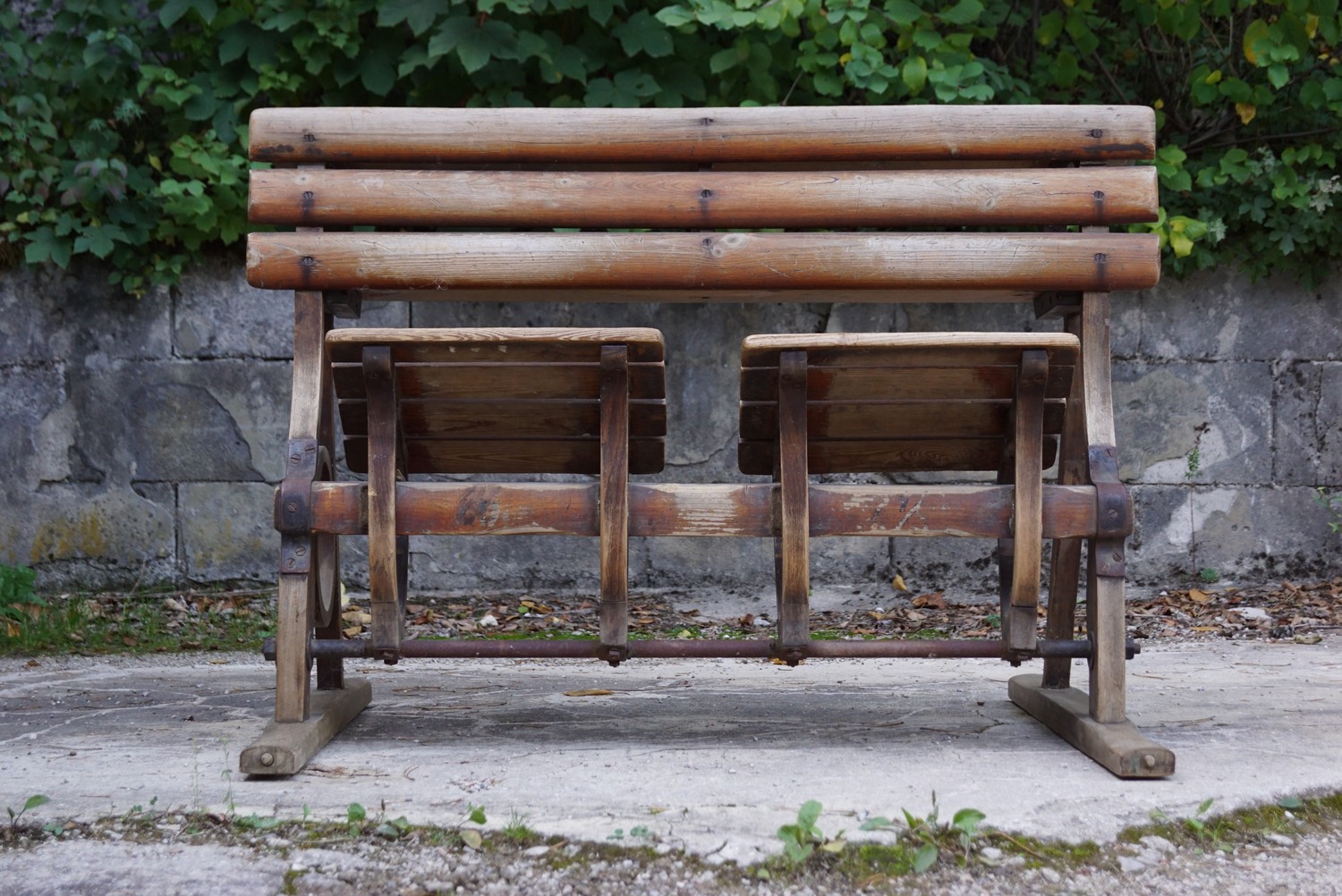 Sitzbank Schreibtisch Sitzbänke antik Tische Bugholz Vintage Industrial Design Holz Metall