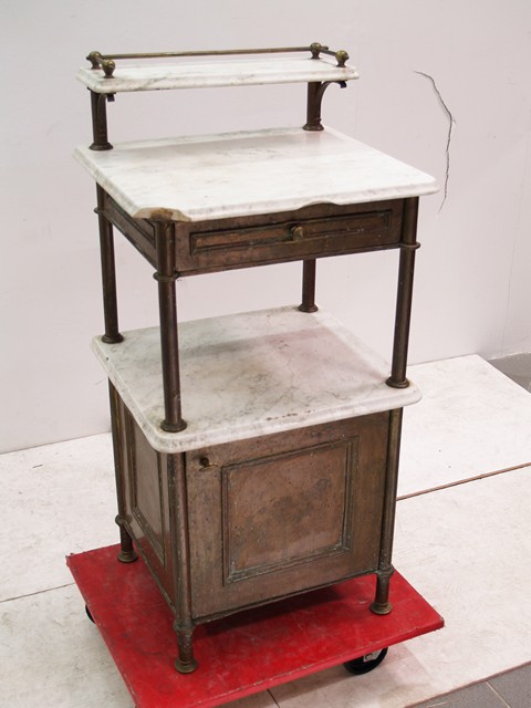 antike Messing Kommode