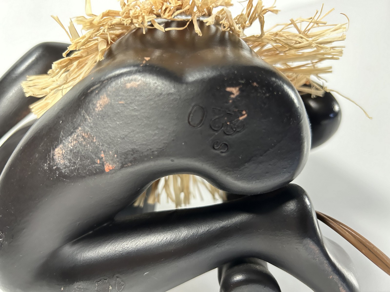 Gmundner Tischlampe Cortendorf Anzengruber Vintage African figurine Mid Century Design Original