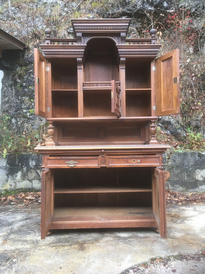 BUFFET antik, geschnitzte Kredenz Gründerzeit Wohnzimmer-Schrank