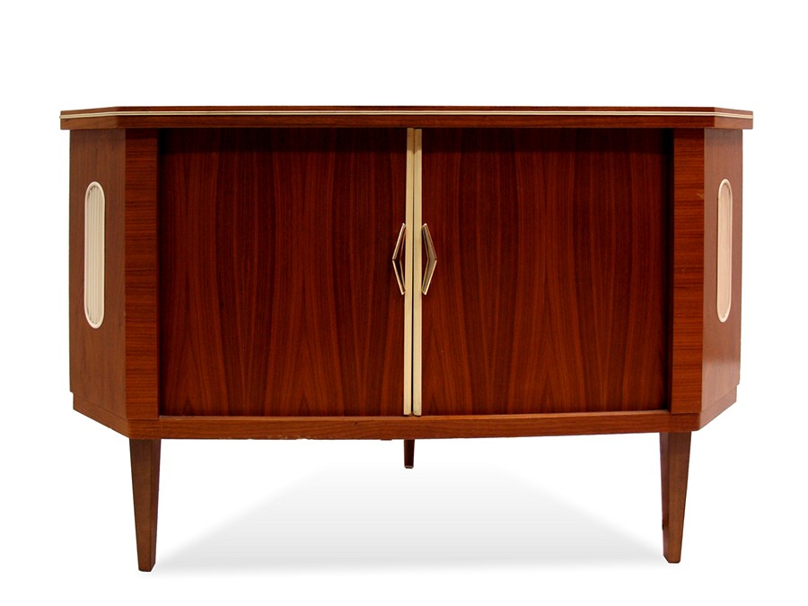 Barschrank MidCentury Kommode 50er 60er-Jahre Geheimbar Vintage Barschrank Vintage