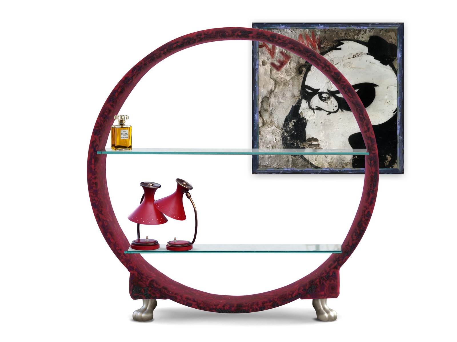 Bretz Rosenstoff Möbel Regal Tatzen Sofastuhl Bretz Rosenstoff Möbel Regal Tatzen Sofastuhl