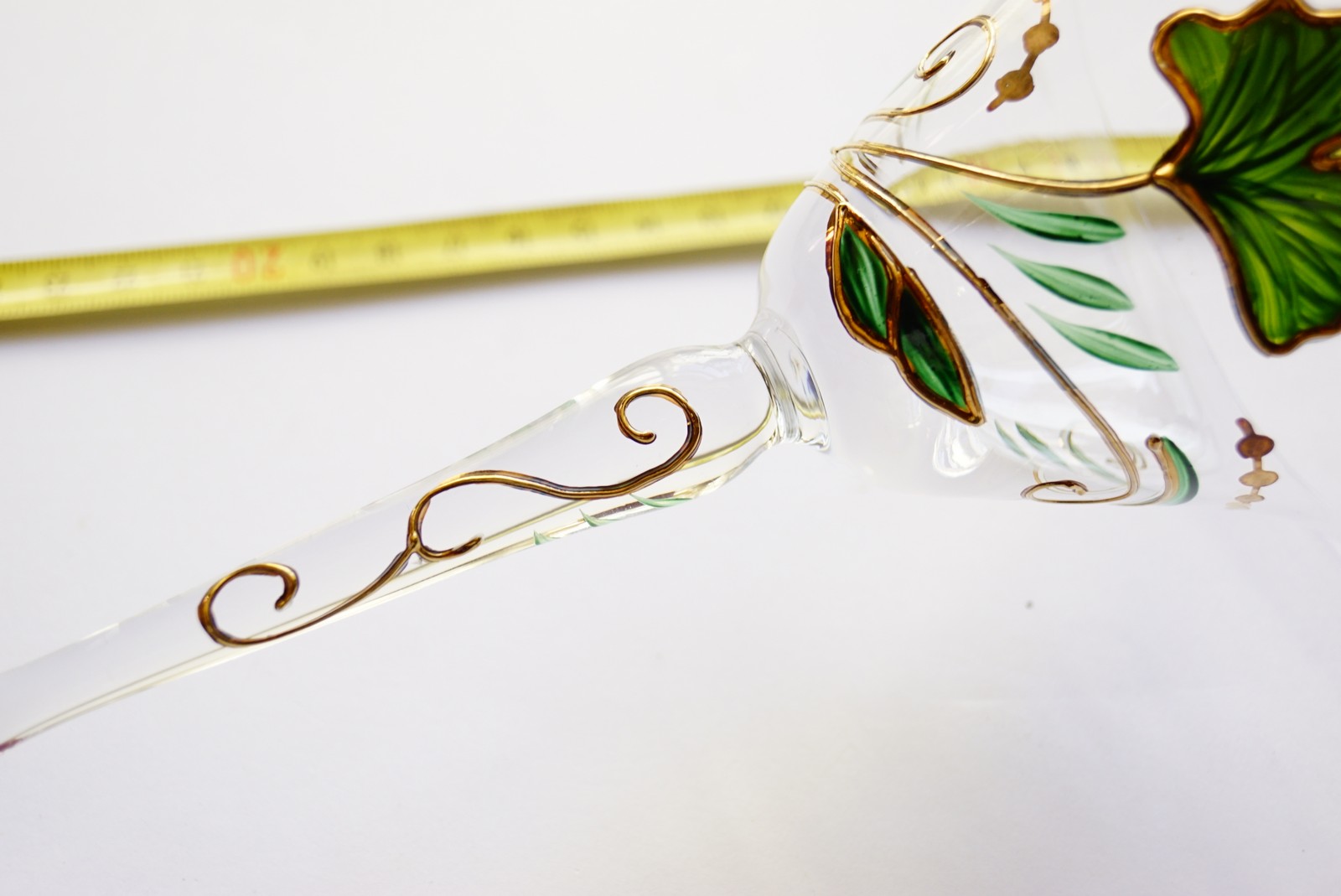 Kristallgläser bemalt Nagel Traumwelten Ginko Martinigläser