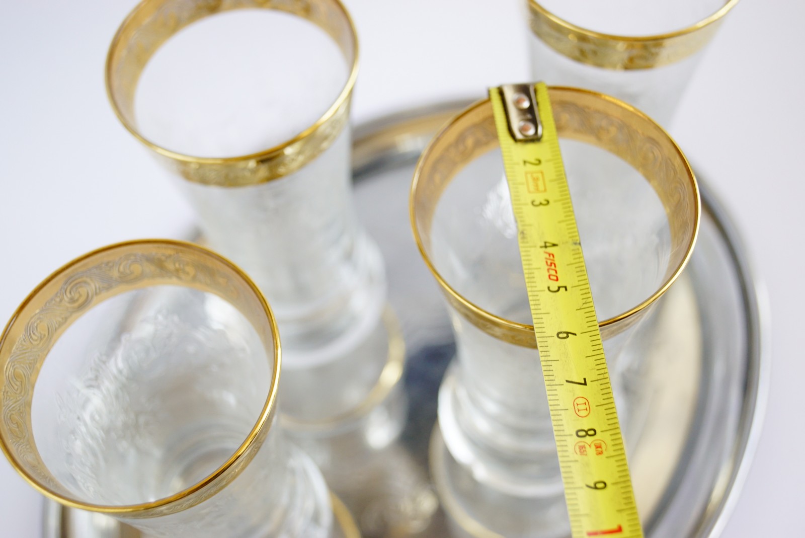 Bleikristallgläser Murano Medici Goldrand Sektgläser Vintage vergoldet Champagnerflöten