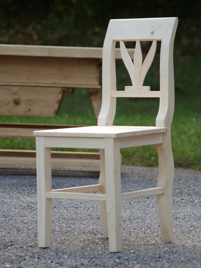 Landhausstil Sessel massiv Holz