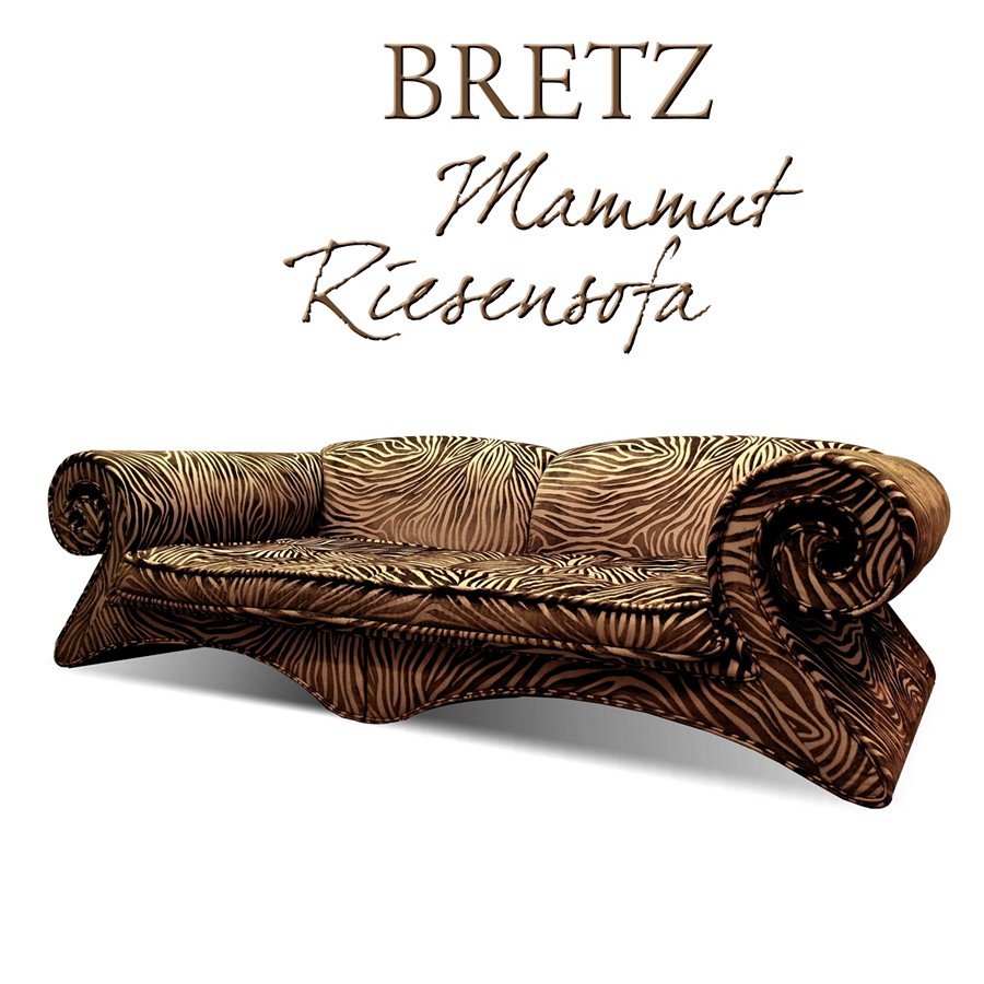 Designersofa Bretz Mammut Zebra