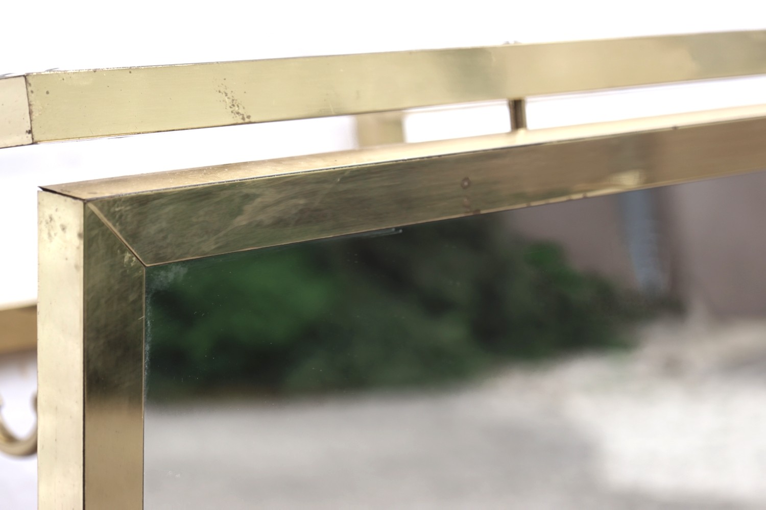 Garderobe Vintage Messing Spiegel Rahmen Bilderrahmen