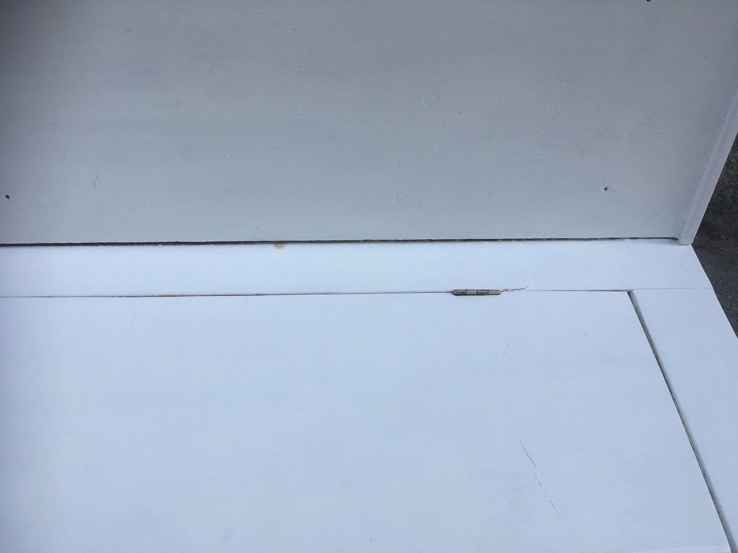 Küchenbank Vintage Sitztruhe Truhenbank Shabby Chic weiß Retro Sixties