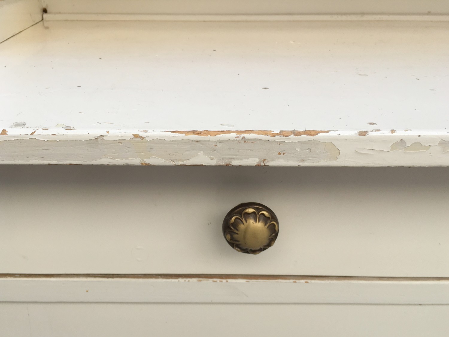 Anrichte Küchenschrank antik Buffetschrank creme Kredenz