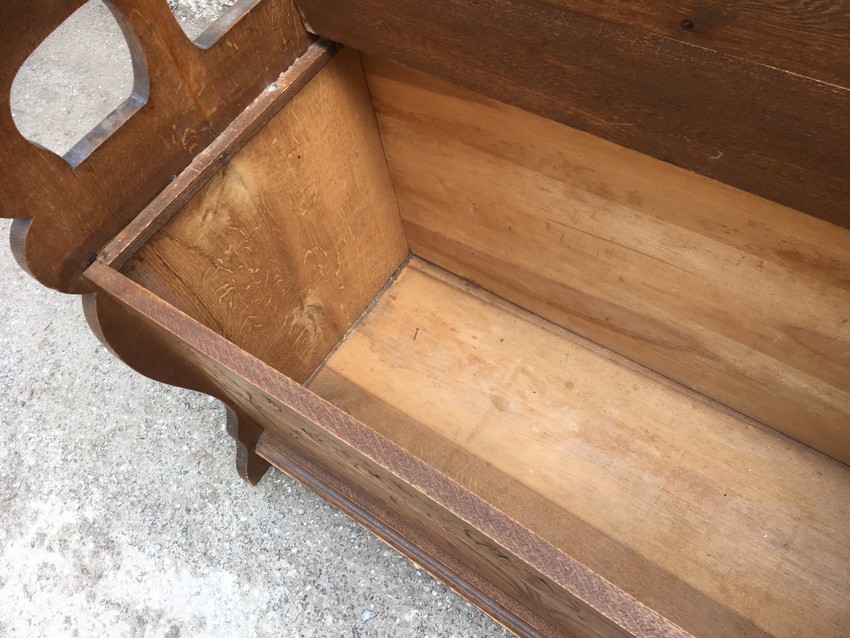 Jugendstil Stühle Truhenbank Sitzbank antik Truhe