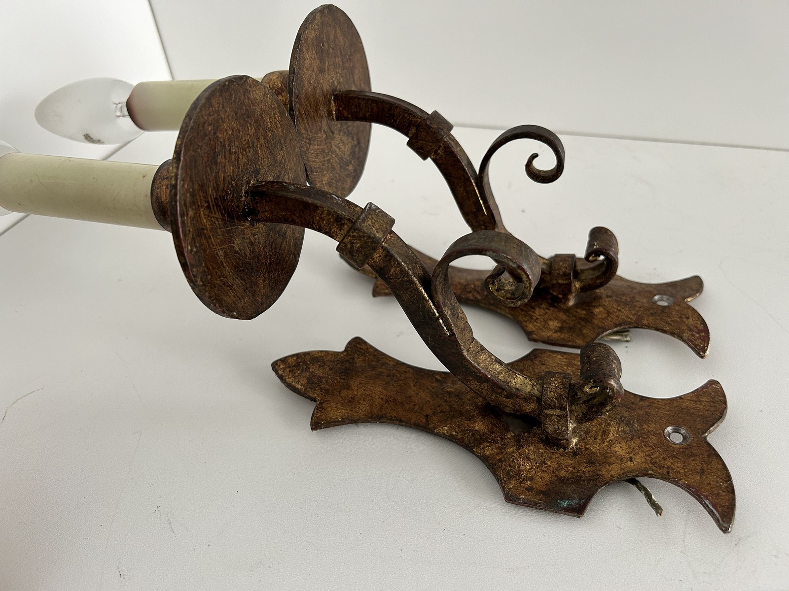 Schmiedeeisen Wandlampen antik Vintage Mittelalter Gothic