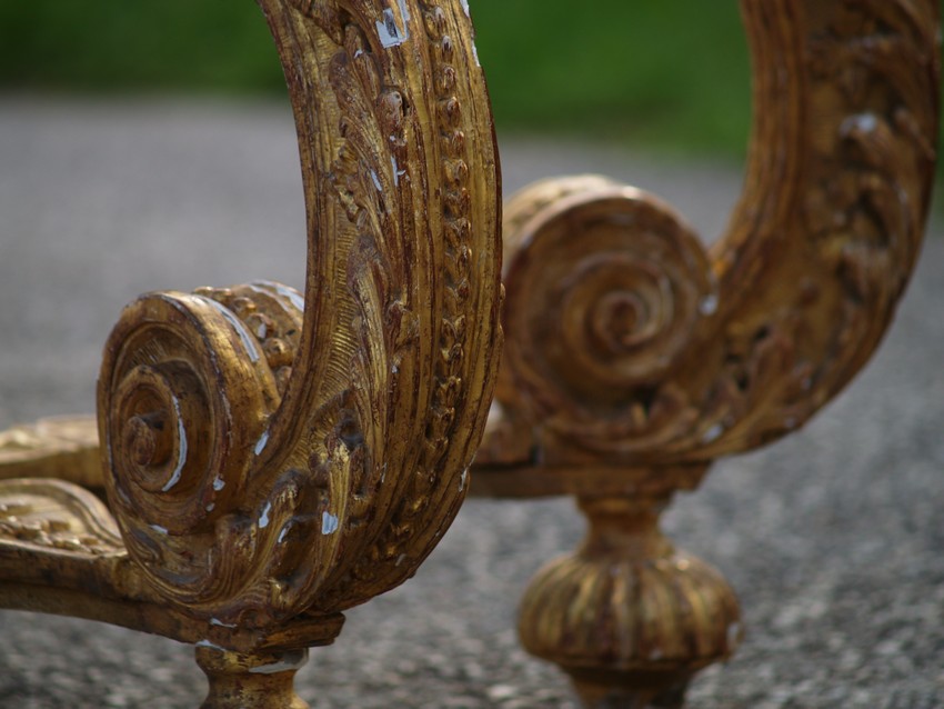 Konsoltisch Barock um 1770 Tisch vergoldete Konsole