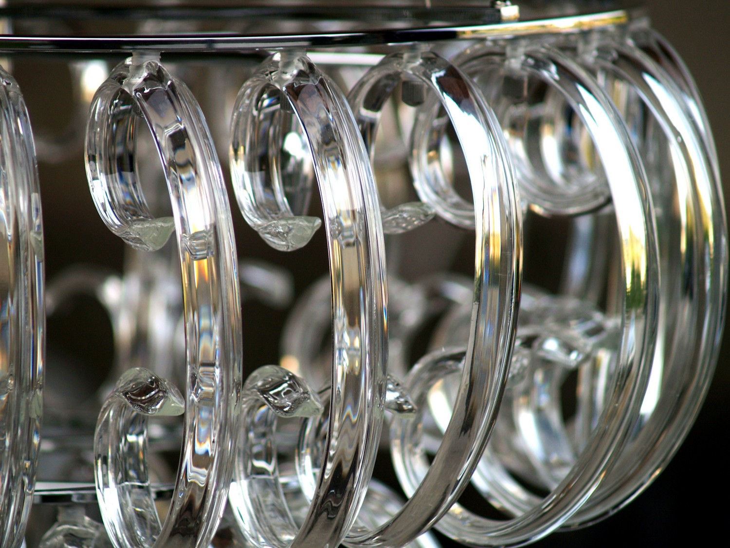 Luster Orion Wien Bleikristall Hängelampe Chrom Leuchter "Gavino"