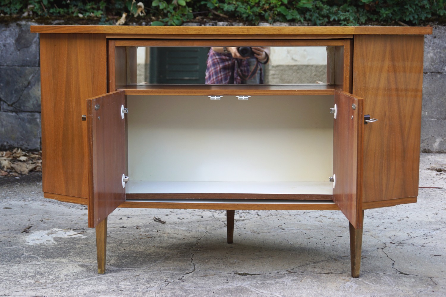 Barschrank Drehbar Eckkommode Kommode Bar Vintage Original Retro