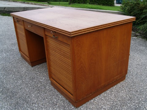 Schreibtisch Rollladen antik Vintage
