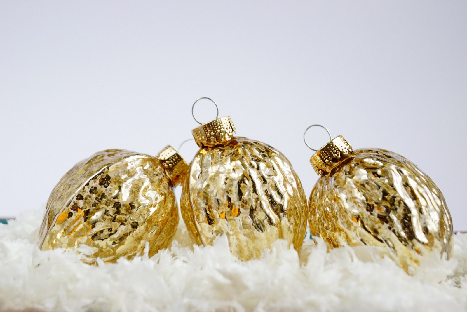 Christbaumkugel Glas mundgeblasen handgemacht lauscha Bauernweihnachtsbaum Nüsse