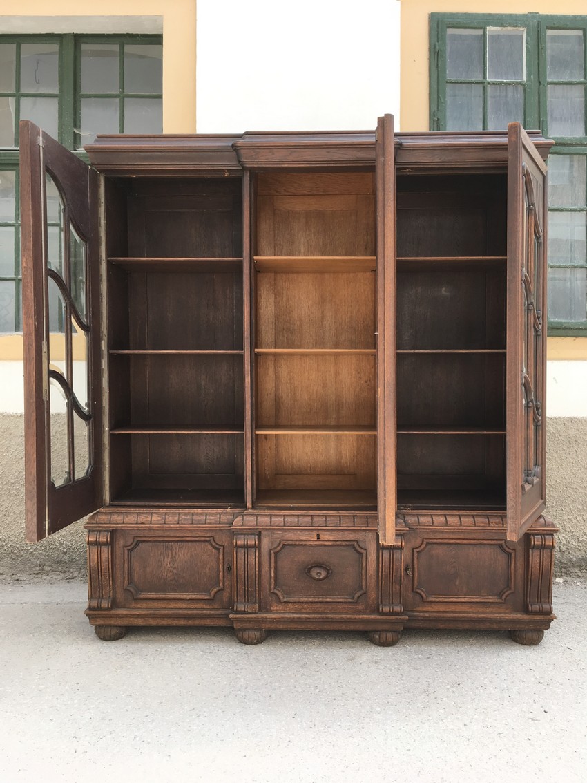 Bücherschrank Herrenzimmer Möbel antik