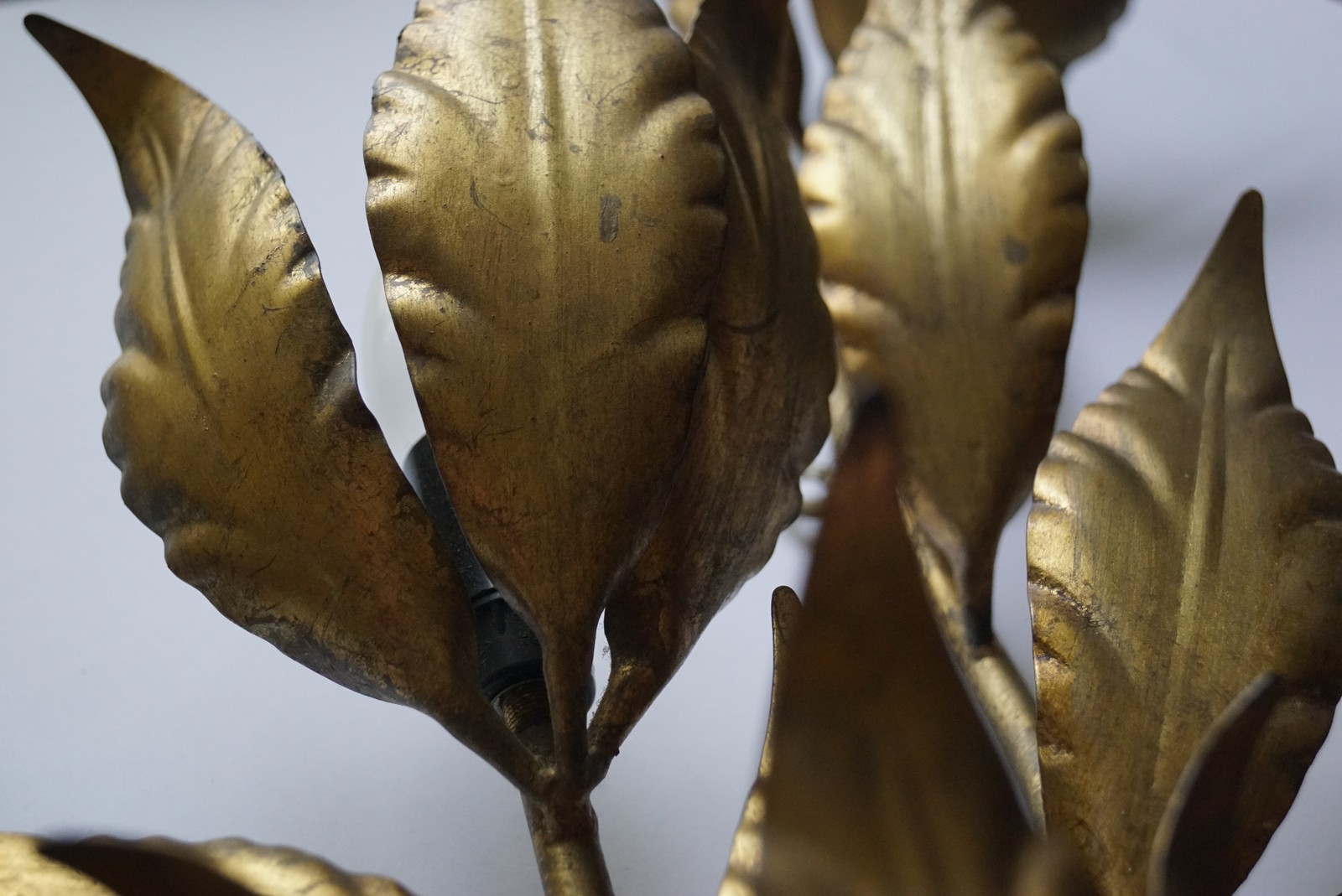 Vintage Wandlampe Hans Koegl Hollywood Regency Wandleuchter Original Palmenlampe Requisite Film