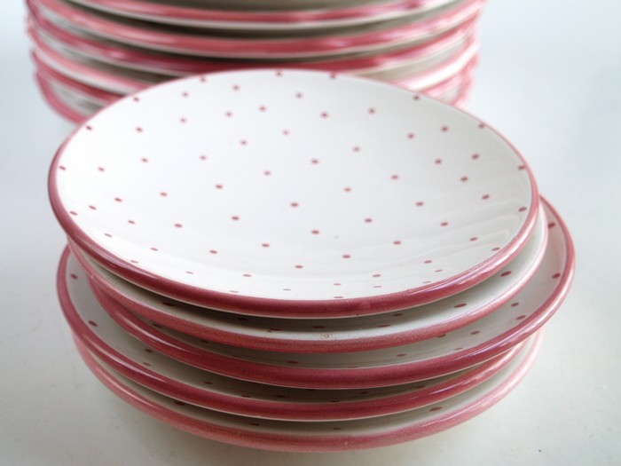 Gmundner Unterteller rosa glatt