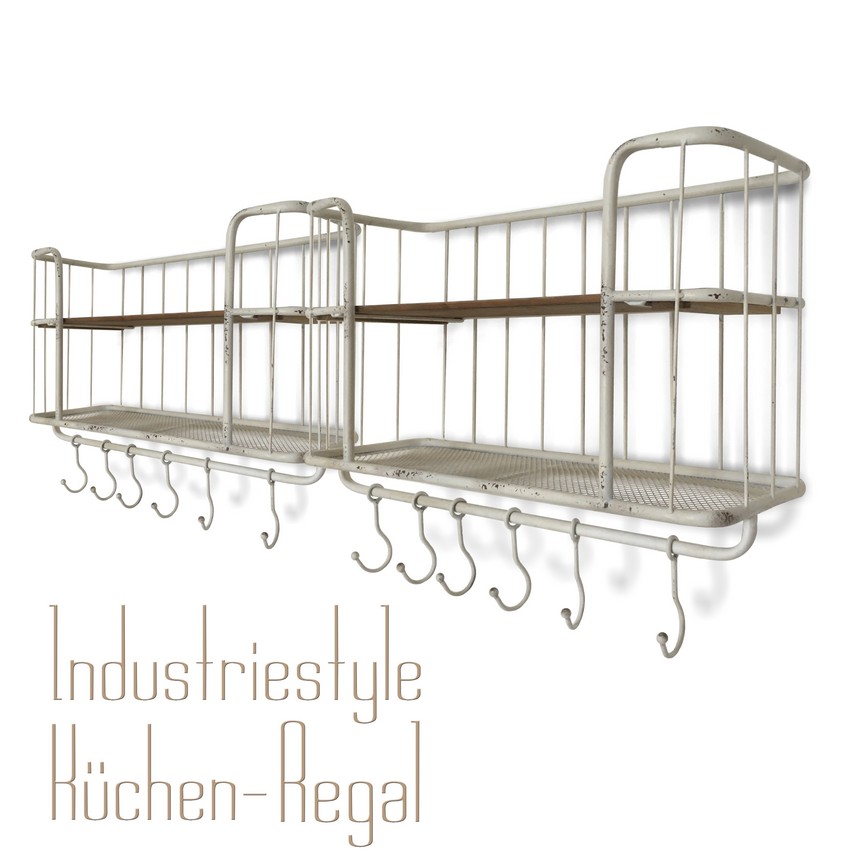Industrial Design Regal Metall Holz