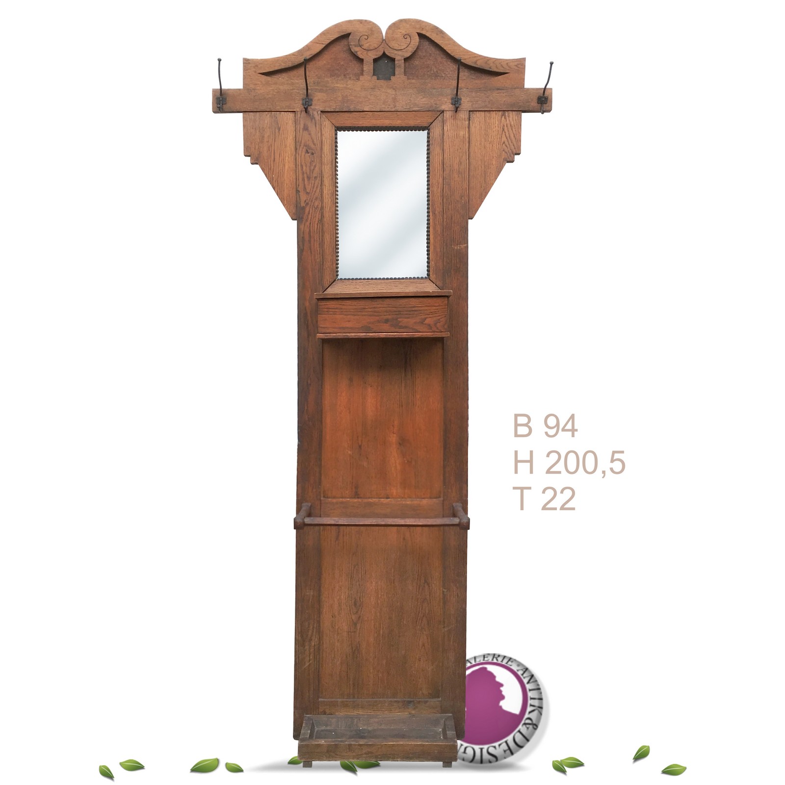 Garderobenwand Jugendstil