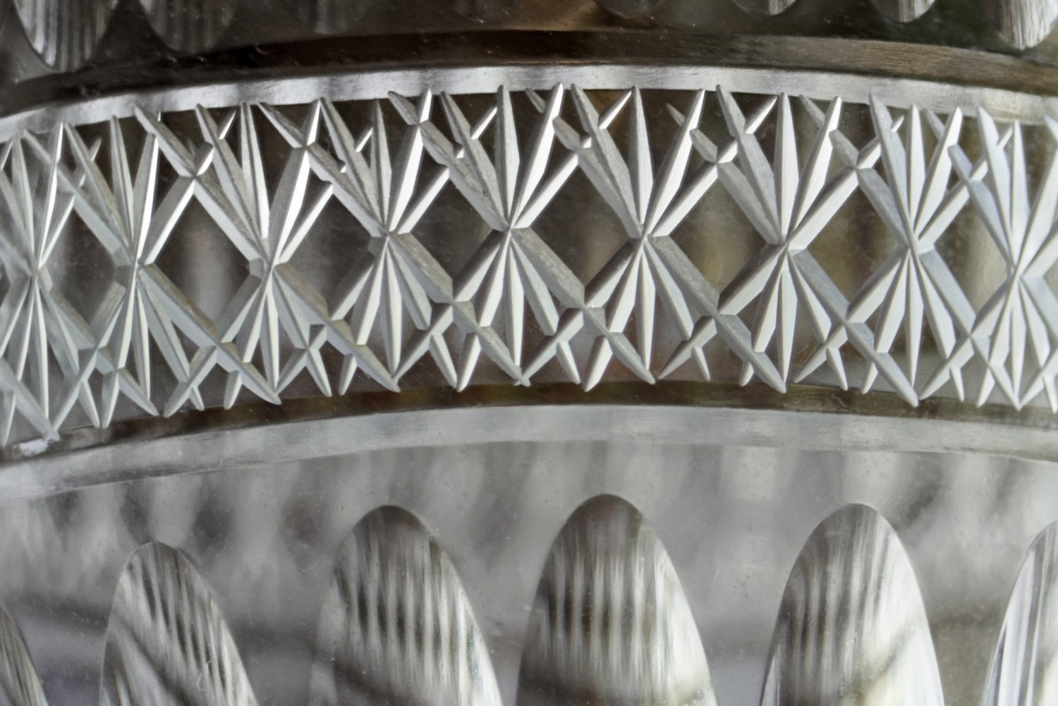 Bleikristall Wassergläser neuwertig Vintage Midcentury geschliffen