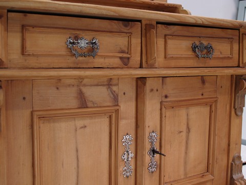 antike Kommode Naturholz