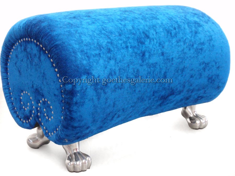 Bretz Gaudi Hocker blau