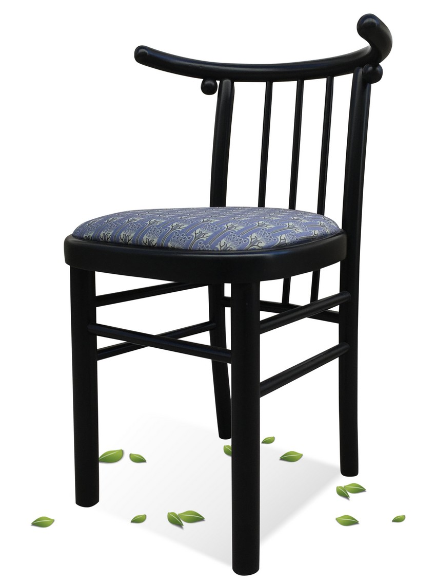 Bugholz Sessel Jugendstil schwarz Backhausen Josef Hoffmann Fledermaus Sessel Stühle