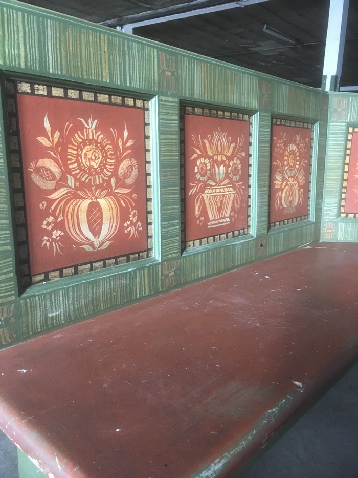 Vintage Sitzbank Küche bemalt