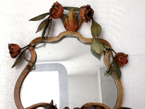alte Wandlampen Blätter Blumen