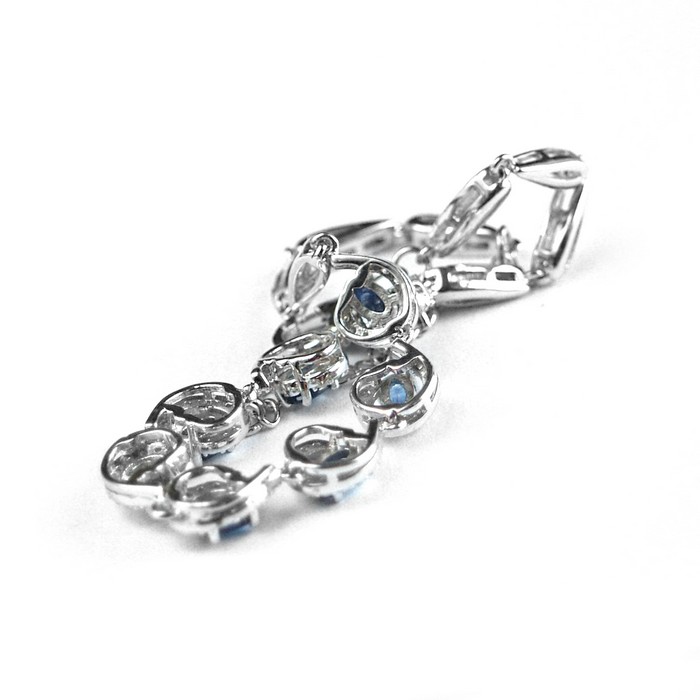 925 Silber Armband blaue Edelsteine Saphir Schmuck