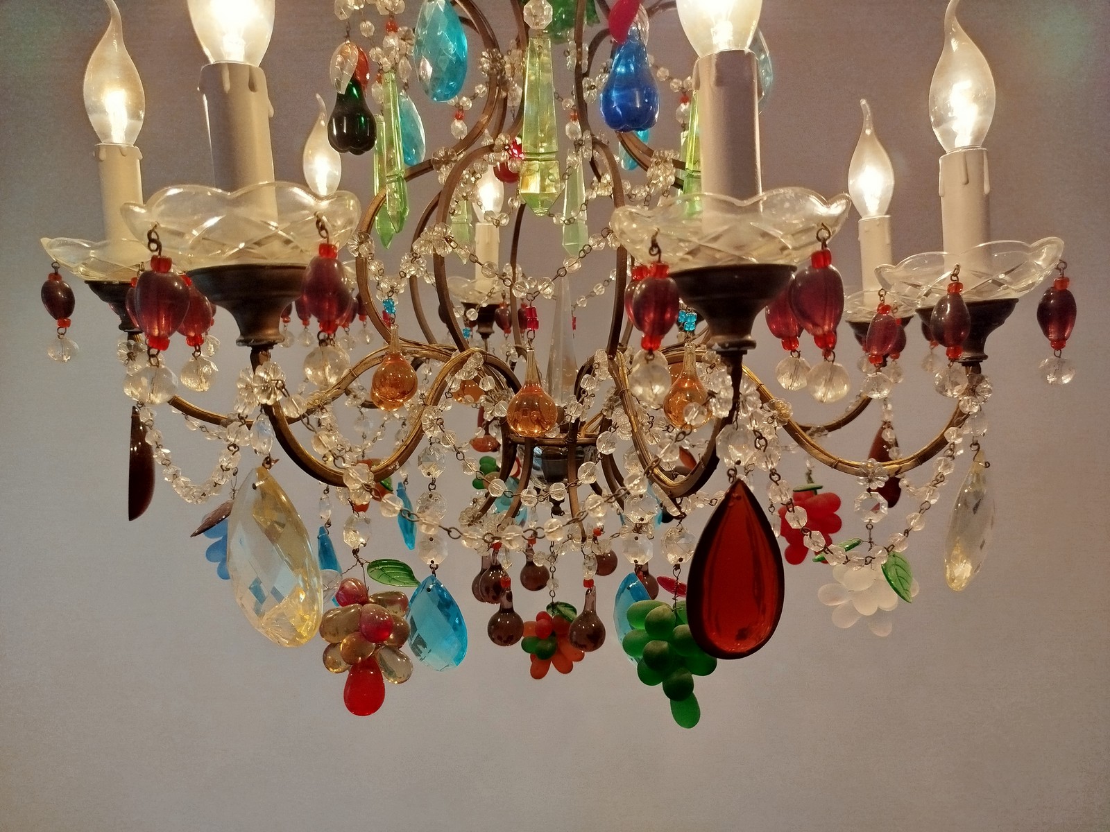 Gio Ponti Venini Kronleuchter 99.80 Multicolor 12-armig Gio Ponti Venini Kronleuchter 99.80 Multicolor 12-armig