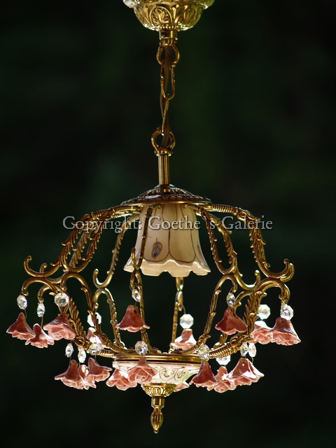 goldener Rosen Luster Shabby Chic