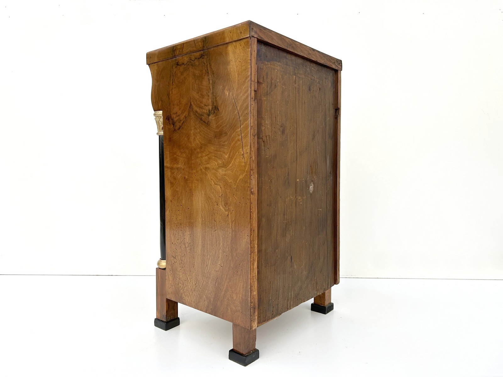 Antike Biedermeier Kommode Nachtschrank Nuss restauriert